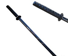 Bokken Bois Noir 655 Gr Incrustations Kenjutsu Wrapped String Aikido Iaido Kendo