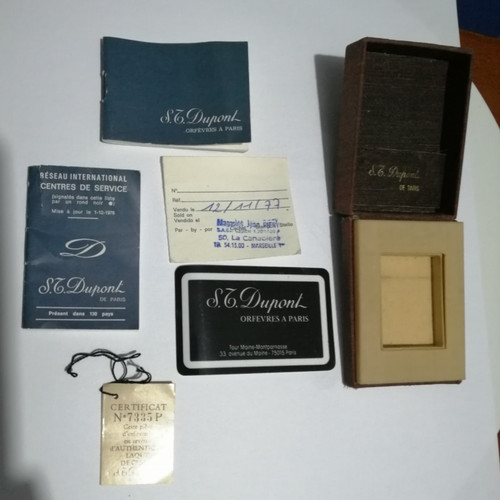 Boite briquet dupont paris - boite,