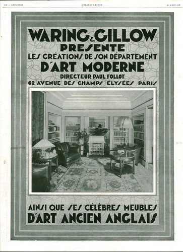 Publicité ancienne meubles