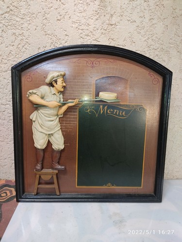 Tableau menu avec - , ardoise