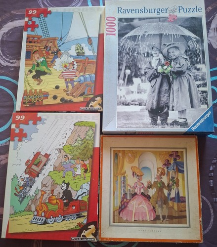 Lot puzzles pièces - lot, 4
