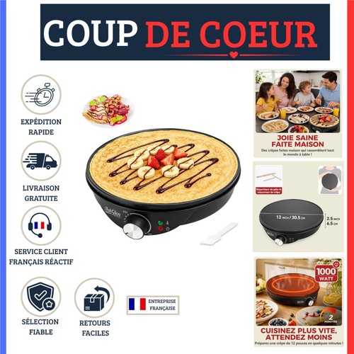 Ashglen crêpière électrique - ashglen,