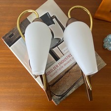 Paire d'appliques vintage en