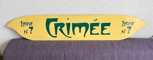 Tres rare plaque émaillée - tres,