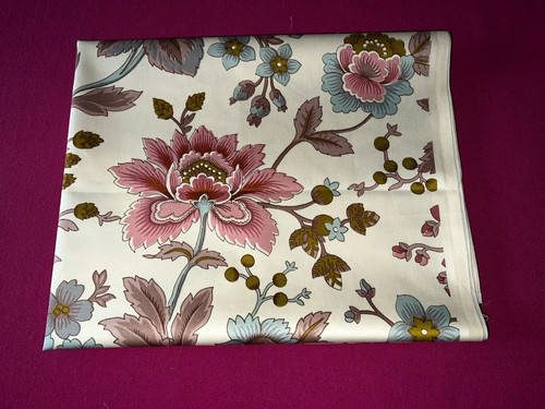 Vintage satin cotton fabric