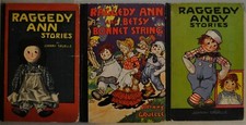 (3) Vintage Raggedy Ann books - Johnny Gruelle