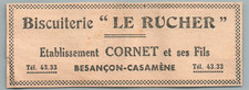 1914 BISCUITERIE LE RUCHER
