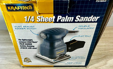 KRAFTtech 1/4 Sheet Palm Sander PS160CA 1.5 Amp Lightweight In Original Box (G)