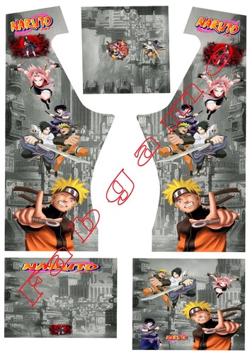 Stickers borne arcade naruto - stickers,