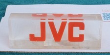 Vintage JVC Electronics Lucite Clear & Orange Desk Store Display AMP Turntable