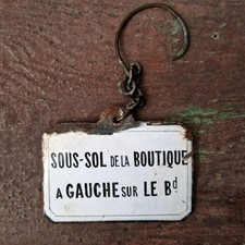 Plaque émaillée « Sous-sol