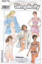 🧵👗✂8975 PATRON SIMPLICITY VINTAGE CREATION  LINGERIE GLAMOUR  CHIC 40