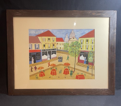 Art naïf huile - naïf,, sur