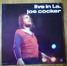Joe Cocker Live In L.A. Vinyl 1972 Cube 2326 041 Made in France