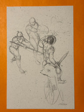 DELABY EX LIBRIS SIGNE CRAYONNE MURENA ETAT NEUF