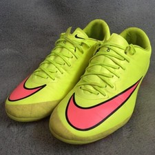 Nike Mercurial Vapor 10 HG Volt Pink (US 7 / 25.0cm) - USED Pink/Yellow