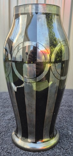 Ancien vase art déco - , signé