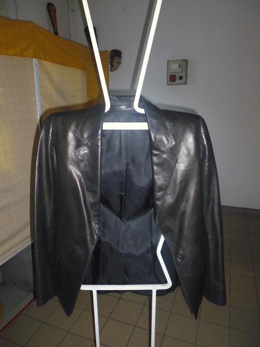 Veste cuir noir - cuir,
