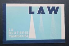 Catalogue 1935 LAW Bluterie