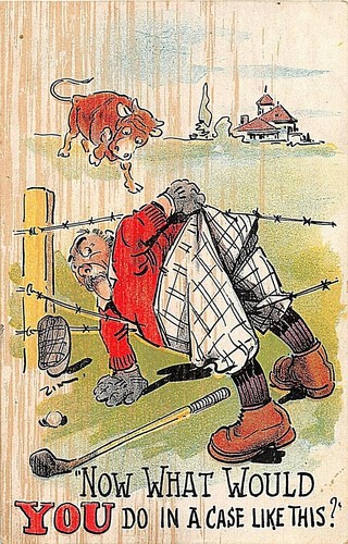 Carte postale thème - thème, golf