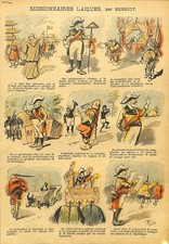 FREEMASONRY (FREEMASONRY) RELIGION / LAY MISSIONARIES / DRAWING 1903