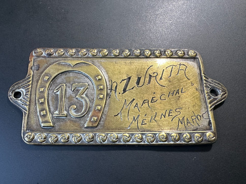 Ancienne plaque auto numéro