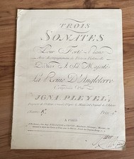 PLEYEL Ignace Ignaz, Trois