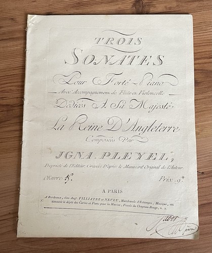 Pleyel ignace ignaz trois - pleyel, ignaz,