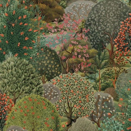 Tapisserie murale forêt - murale,