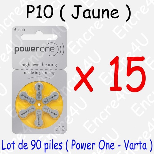 Piles auditives jaune p10 - :,