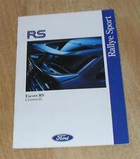 Ford Escort RS Cosworth Full 16 Page Brochure 1992 - Standard Luxury Motorsport