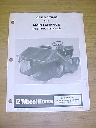 Wheel horse 200 - horse, mower