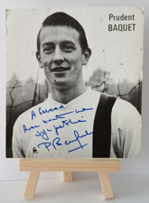 Dédicace  Autographe PRUDENT BACQUET Red star Stade Français carte photo ded