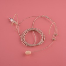 Beige Double Earhook Headset