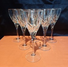 lot de 6 verres à vin rouge en cristal de toscane