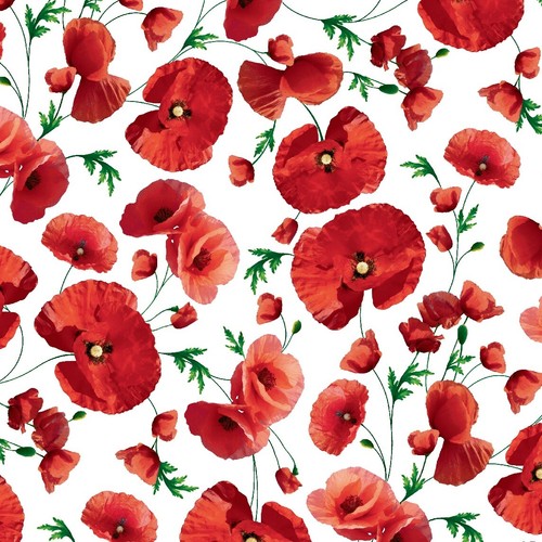 Nappe pvc coquelicot - coquelicot, c704