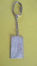 Vintage Chrome Metal Keychain Military Badge: 420 DSL Armored Company