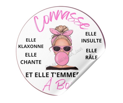 Stickers pour voiture - pour, connasse