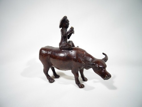 Statuette asiatique buffle - ,