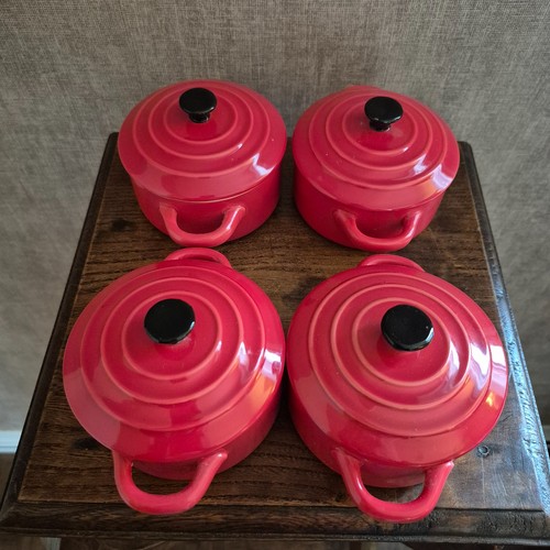 Lot mini cocottes rouges - lot,