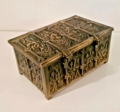 Coffret reliquaire bronze - en,