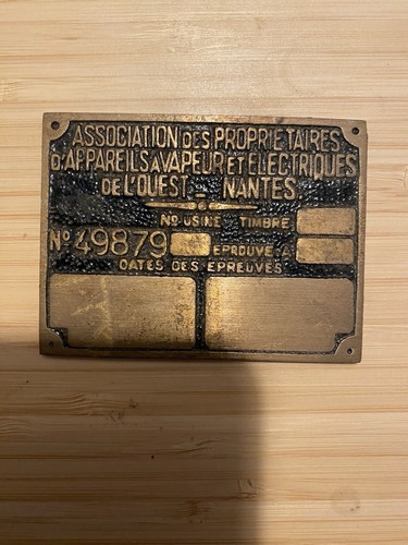 Ancienne plaque bronze - ancienne,
