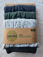 3 boxers taille 6/XXL vert