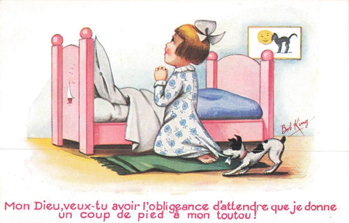 Illustree petite fille - cp,