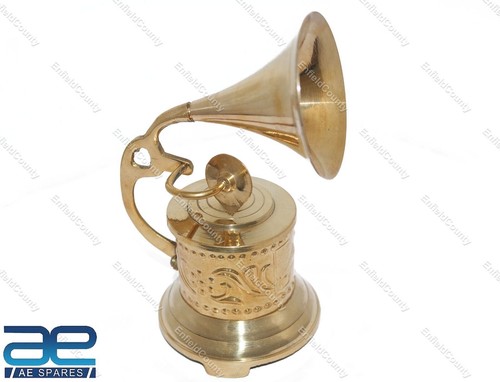 Ancien laiton gramophone - ancien,