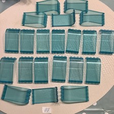21 x Lego Panels 3x4x6 Trans Light Blue Round Arched Window 2571