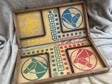 Ancien Plateau en Bois Jeu de