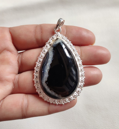 Beau pendentif argent - pendentif, en