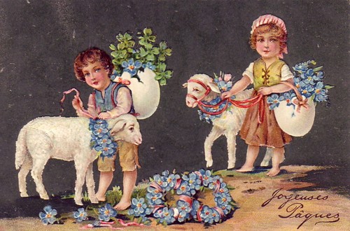 Cpa fantaisie joyeuses - fantaisie, paques
