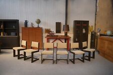 1970's CASALA Dark Oak Set of 6 Chairs